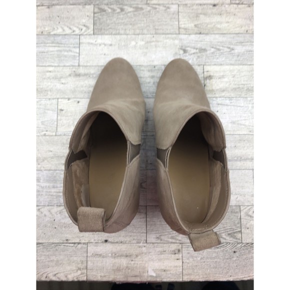 womens Michael Kors Tan Brandy Suede Ankle Bootie Size 9 M - Picture 7 of 10